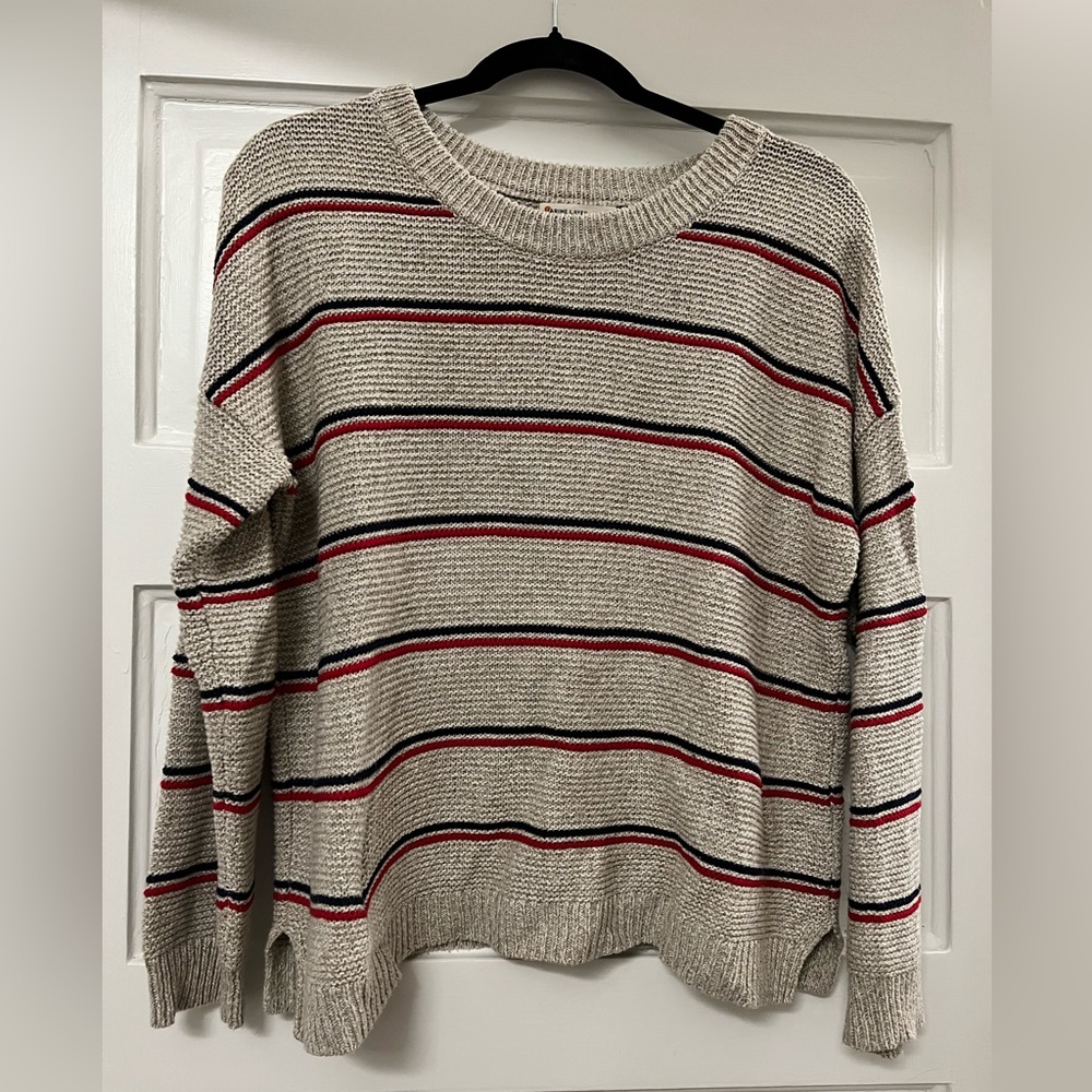 Marine Layer Striped Cotton Sweater Large